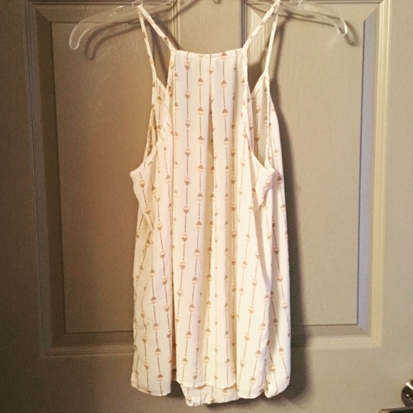 Lucky Brand Sheer Flowy Pattered Top - Picture 4 of 4